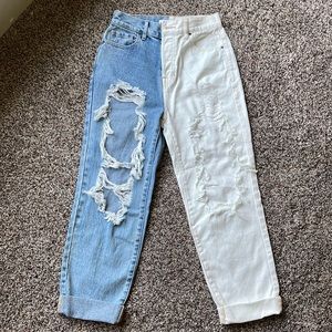 Pacsun 2 tone ripped jeans 25